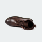 Caliber Shoes Coffee Lace Up Boots For Men in nepal