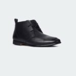 Caliber Shoes Black Chukka Boot For Men ( B718C ARTHUR )