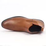 price of Caliber Shoes Wine-red Side Chain With Lace Up Boots For Men