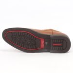 Caliber Shoes Wine-red Side Chain