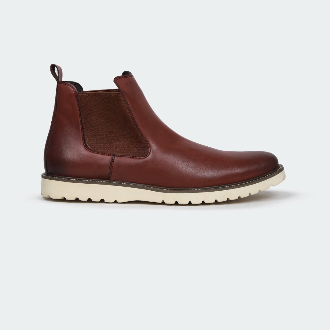 caliber wine red chealsea boots