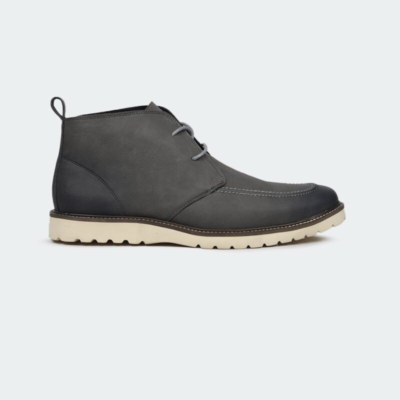 Caliber Shoes Grey Chukka Boot