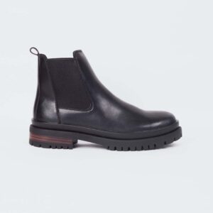 U483C ISABELLA -Black Boots For Women -Caliber Shoes Nepal