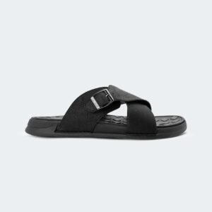 KAIRO 317SK -Black Slides For Men -Caliber Shoes Nepal