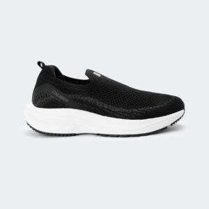 SWIFTKNIT 763W – Black Slip-On Shoes For Women – Caliber Shoes Nepal