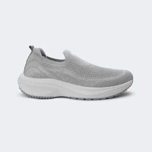 SWIFTKNIT 763 -Light Grey Slip-On Shoes For Men -Caliber Shoes Nepal