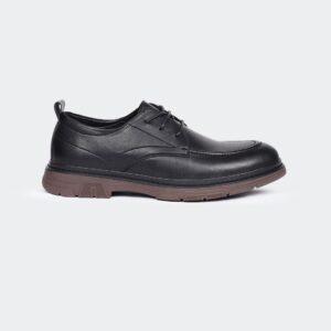 BRADFORD N536G -Black Lace Up Formal Shoes For Men -Caliber Shoes Nepal